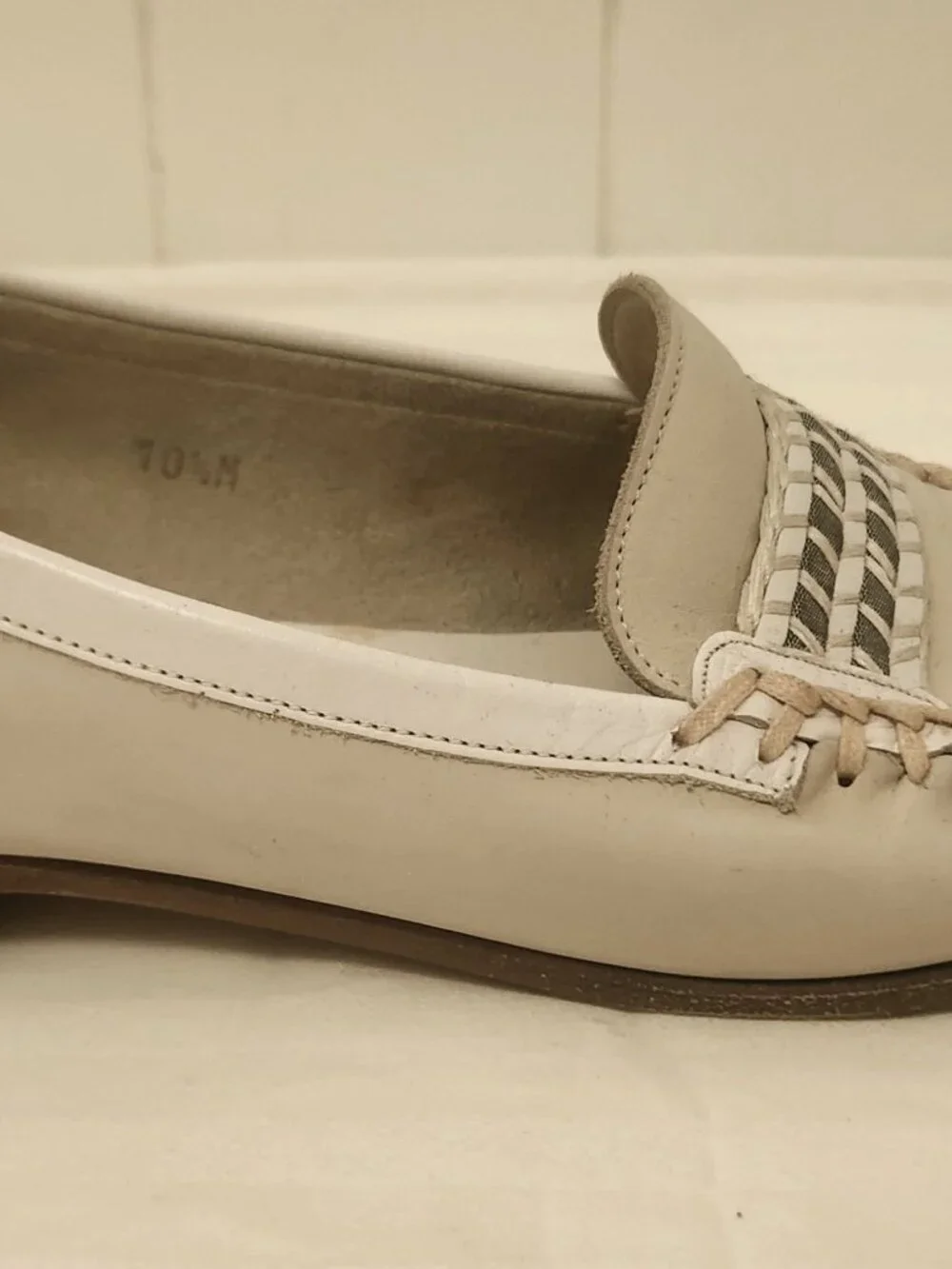 Bally men's loafers 10.5 two tone Cannes model Italy